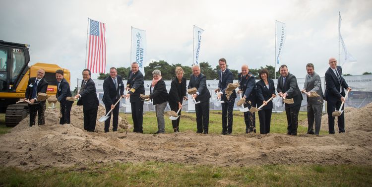 Northrop Grumman joined Rheinmetall, Lockheed Martin and German officials for a groundbreaking ceremony in Weeze, Germany to establish a second F-35 center fuselage Integrated Assembly Line (IAL) with Rheinmetall AG. (Photo Credit: Northrop Grumman) Advancing Aeronautics Through F-35 Manufacturing Excellence (2)