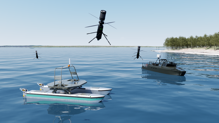 At Silent Swarm 2024, sophisticated EW and autonomy payloads were deployed on a distributed team of uncrewed autonomous vehicles, providing data to the command and control software and an advanced situational awareness tool, as seen above. (Credit: Northrop Grumman) Enabling Off-the-Shelf Autonomous Naval Warfare (2)
