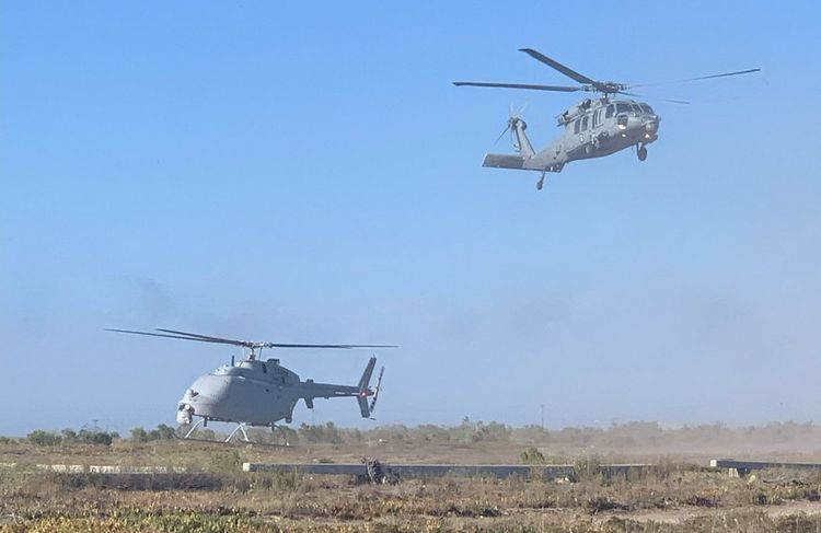 A MQ-8C Fire Scout lands at San Clemente Island from Point Mugu during exercise Resolute Hunter demonstrating its Expeditionary Advanced Base Operations (EABO) capability. Credit: U.S. Navy MQ-8C Fire Scout Completes First Expeditionary Advanced Base Operations Exercise