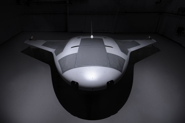 A full-size prototype of Manta Ray, a new class of uncrewed underwater vehicle, is assembled in Northrop Grumman’s Annapolis facility. (Photo Credit: Northrop Grumman) Northrop Grumman Completes Assembly of Manta Ray Uncrewed Underwater Vehicle