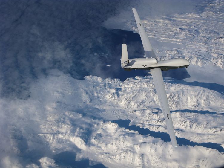 The MQ-4C Triton is capable of operating at an altitude of over 50,000 feet, enabling it to fly above harsh weather conditions. Credit: Northrop Grumman Northrop Grumman Demonstrates MQ-4C Triton Navigation Systems Over the Arctic Ocean