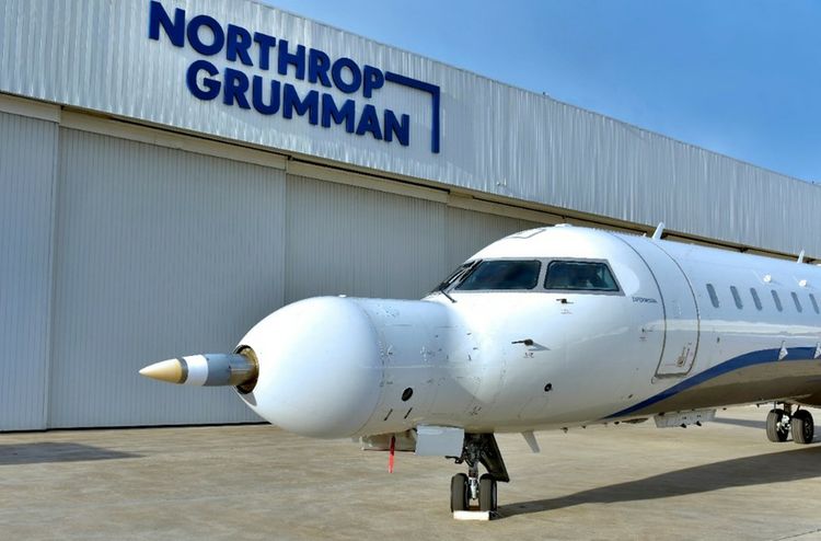 The mission computer and sensors of Northrop Grumman’s SiAW solution are shown integrated into a company Bombardier CRJ-700 test aircraft. (Northrop Grumman) Northrop Grumman Receives US Air Force Contract for Stand-in Attack Weapon Development