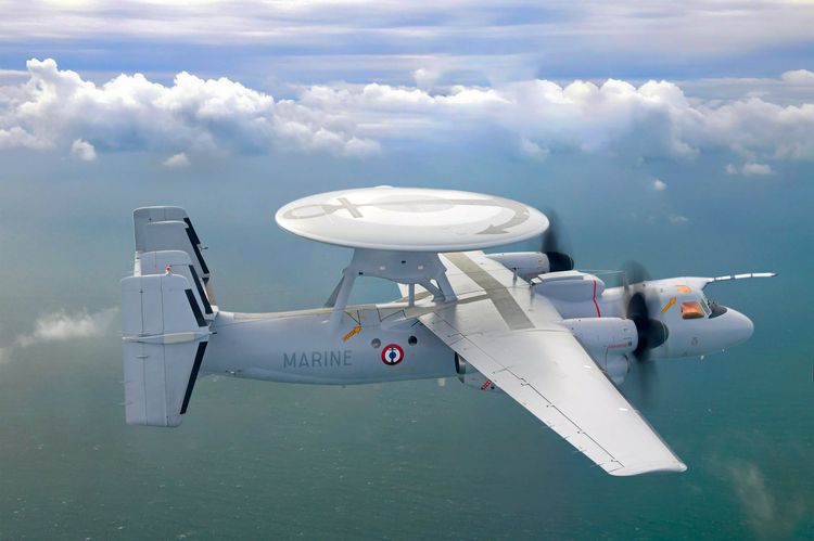 A French E-2D artist rendering. (Credit: Northrop Grumman) Northrop Grumman Starts Production of First E-2D Advanced Hawkeye for France