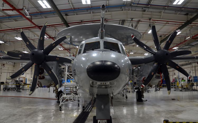 The E-2D Advanced Hawkeye with DSSC 6 includes modernization of the cockpit and critical mission systems. (Photo Credit: Northrop Grumman) Northrop Grumman To Modernize Cockpit and Mission Solutions for E-2D Advanced Hawkeye