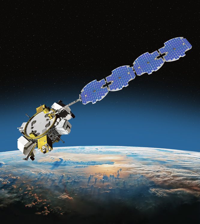 The ESPAStar platform (as pictured) can accommodate up to six payloads with independent mission objectives. Credit: Northrop Grumman Northrop Grumman-built Satellite to Support US Space Force National Security Mission