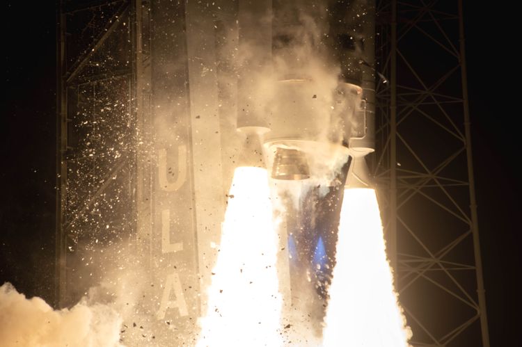 Two Northrop Grumman-built GEM 63XL solid rocket boosters provide additional thrust to help successfully launch the inaugural flight of United Launch Alliance’s Vulcan Centaur Rocket. (Photo Credit: Northrop Grumman) Northrop Grumman's Solid Rocket Boosters Help Power First Launch of ULA's Vulcan Rocket