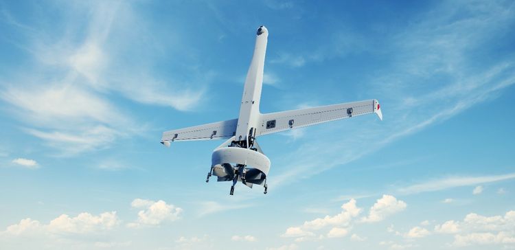 Northrop Grumman has been chosen by the U.S. Army to participate in Increment 2 of the Future Tactical Unmanned Aircraft System (FTUAS) program. With teammate Shield AI, Northrop Grumman is developing an enhanced-capability version of the innovative V-BAT aircraft, shown in this rendering, to replace the Army’s long-serving RQ-7B Shadow tactical UAS. (Photo Credit: Northrop Grumman and Shield AI) US Army Selects Northrop Grumman Teamed with Shield AI for Future Tactical Unmanned Aircraft System Prototype